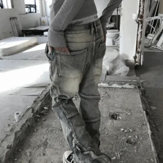 쿄이 GRIND ZIP CARGO PT BLUE m사이즈