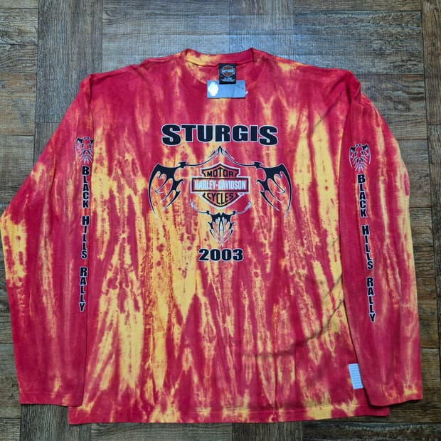 VTG 할리 데이비슨 롱슬리브 티셔츠(데드스탁)