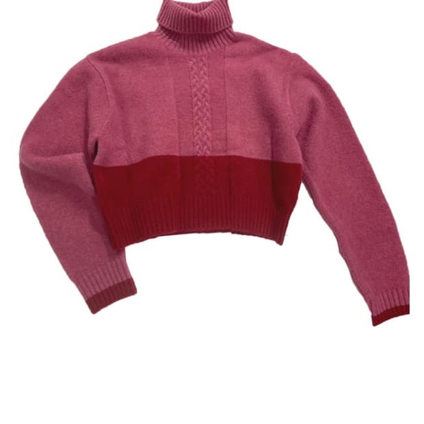 Sakk 투톤 케이블 니트