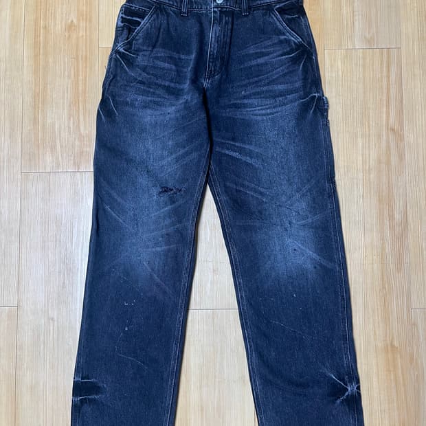 yin and yang 블랙 워크팬츠 M 팝니다. 