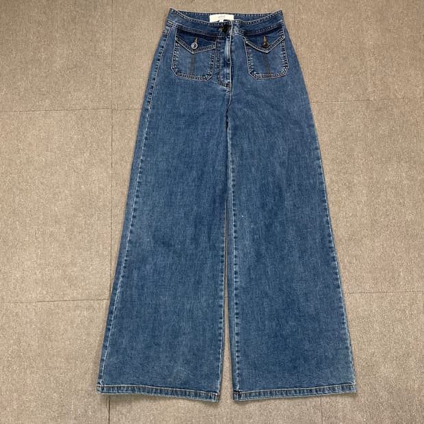 athe 아떼 바네사브루노 와이드 플레어 데님 36