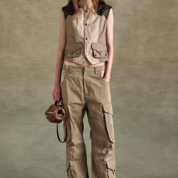 앤더슨벨 Waxed Pocket Cargo Pants Apa822w 