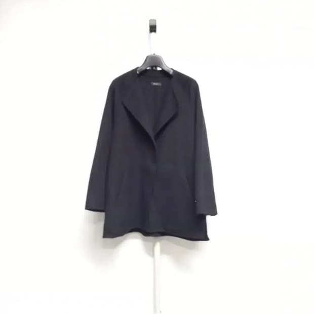 아니베에프 핸드메이드 블랙 하프코트 66.77