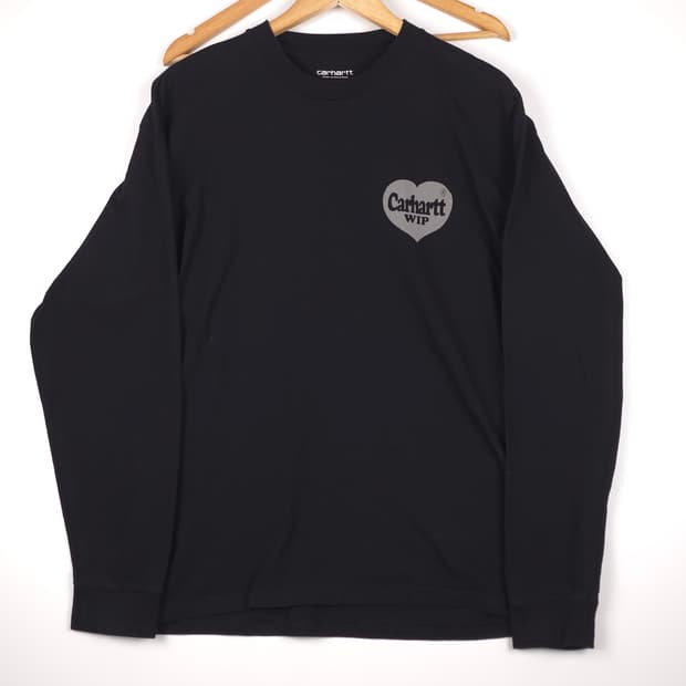 칼하트wip 코튼 롱슬리브 블랙 (L)