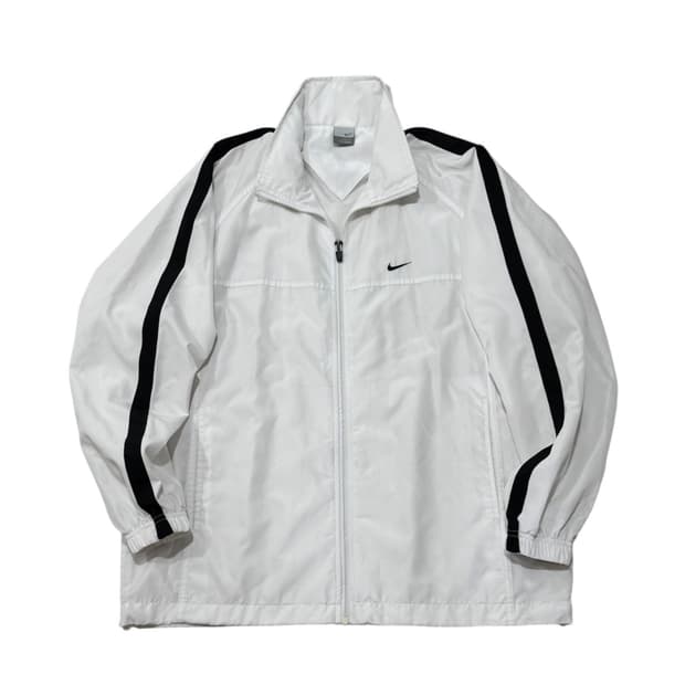 나이키 2002 사이드라인 스우시 화이트 바람막이 