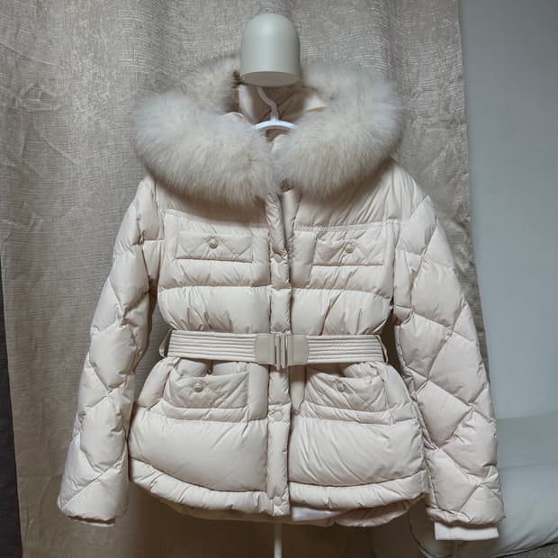 듀엘 폭스 패딩 은은한 배이지 55