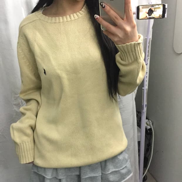 Polo 폴로랄프로렌 모리걸 레몬 니트