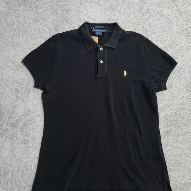 **폴로 랄프로렌 베이지 반팔 카라티 (L)