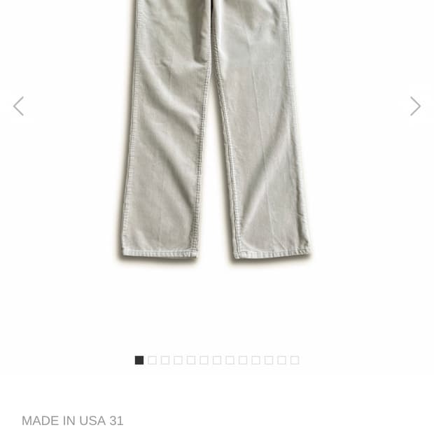 70s Levis 505 USA Talon 42 Zip Corduroy