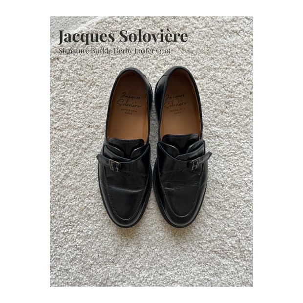 Jacques Solovière 시그니처 버클 더비 로퍼 (270)