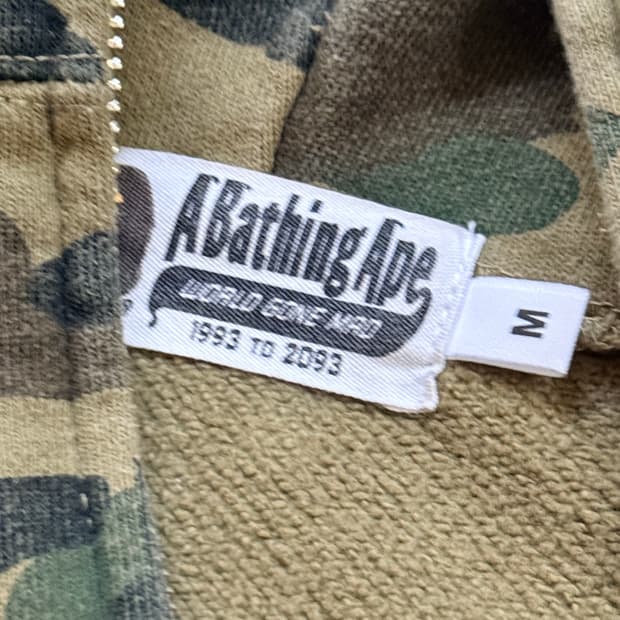 베이프 카모 샤크 후드집업 그린 녹계 M