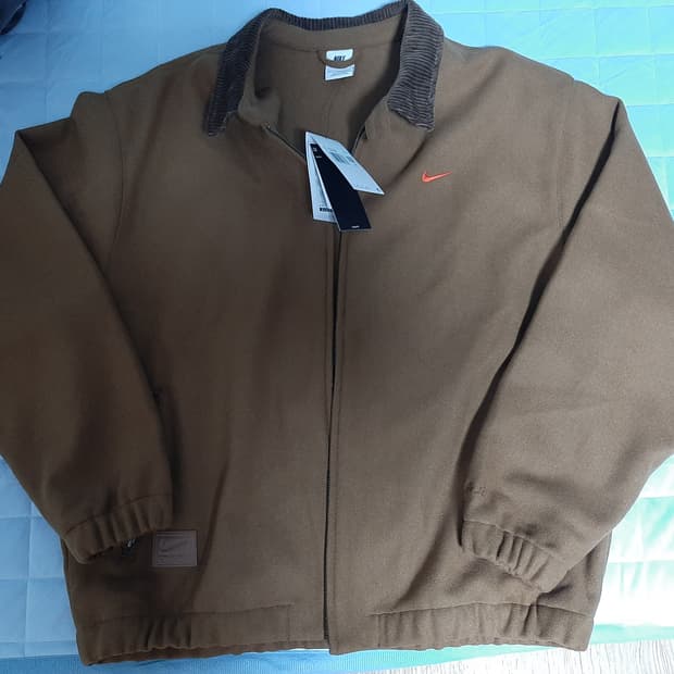 나이키 우븐 트윌 코듀로이 자켓 브라운 XXL