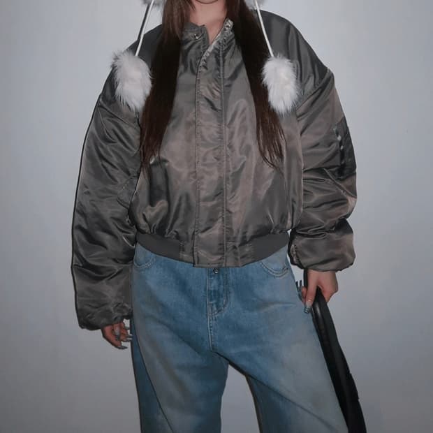 위위미유 WWMU MA-1 JUMPER KHAKI