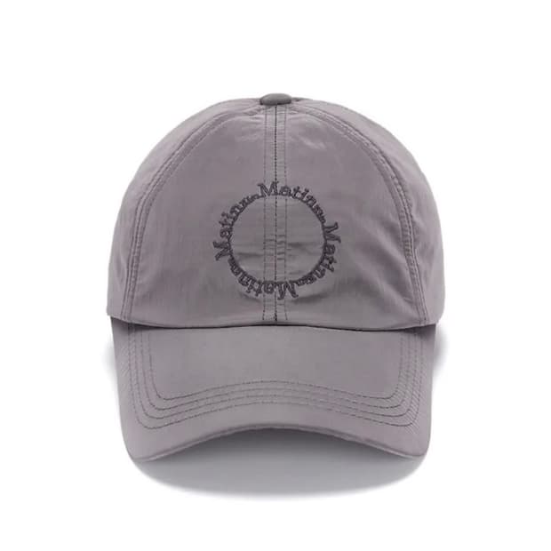 마뗑킴 macaron logo ball cap silver