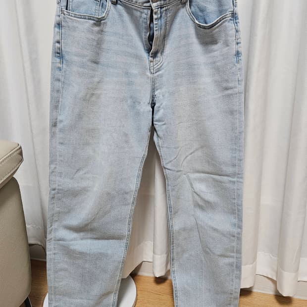 에피그램 청바지 썸머 인디고 배기핏 (연청색)