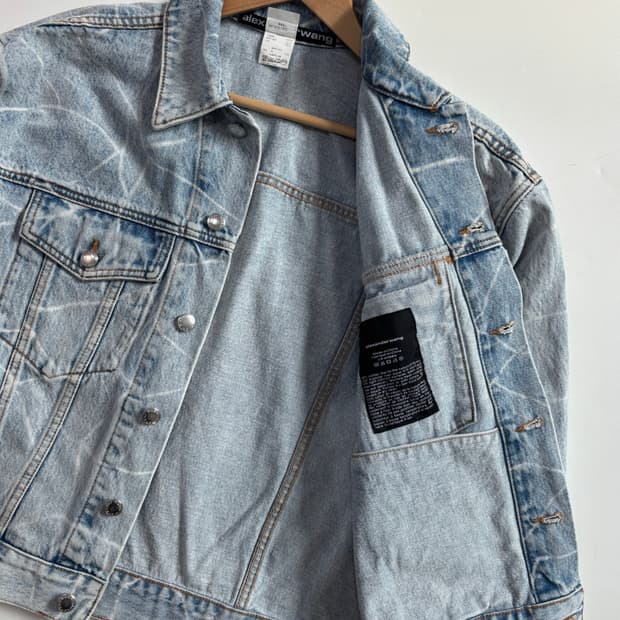 Alexander Wang 알렉산더왕 오버사이즈드 보이 데님 트러커 자켓