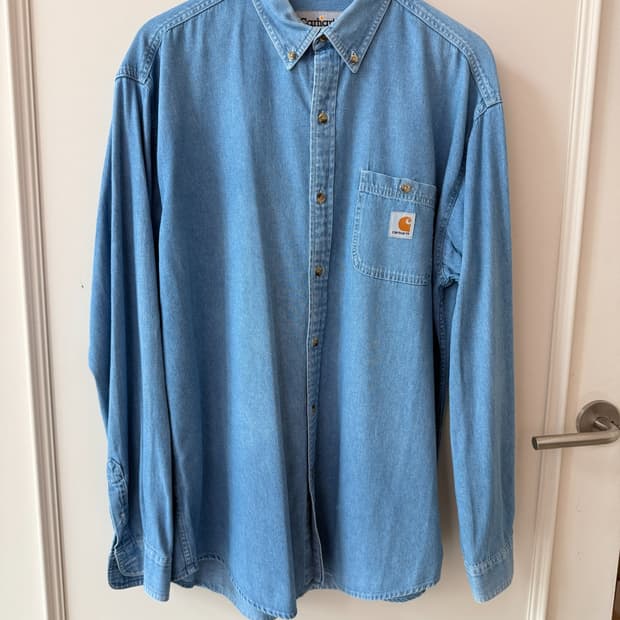 칼하트(Carhartt) 연청 데님 워크셔츠