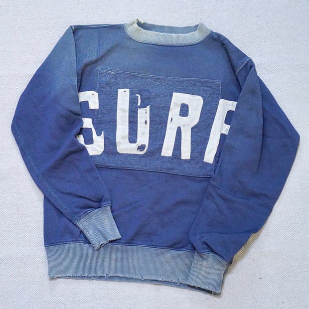 캐피탈 KAPITAL 디스트레스드 서프 SURF 여성 스웻 셔츠