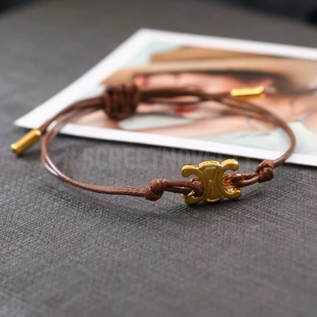  트리옹페 브라운 두줄 팔찌