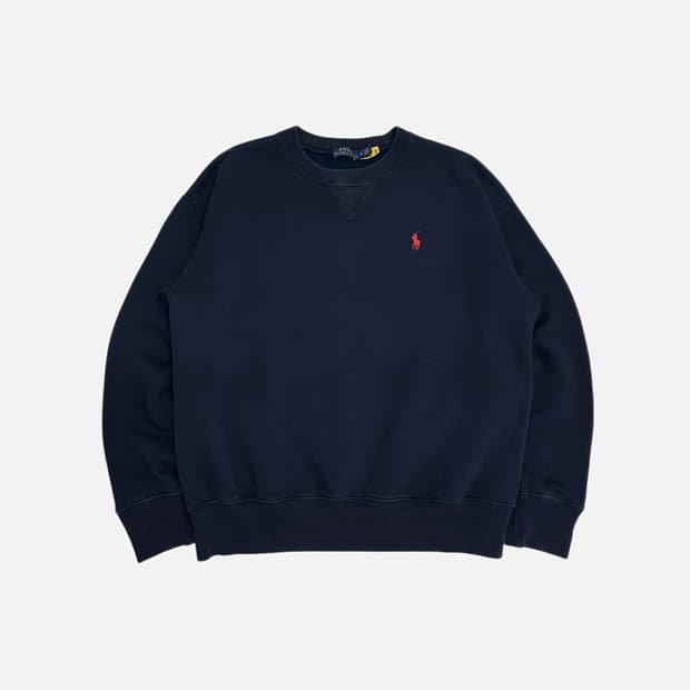 폴로랄프로렌 네이비 맨투맨 QR신형