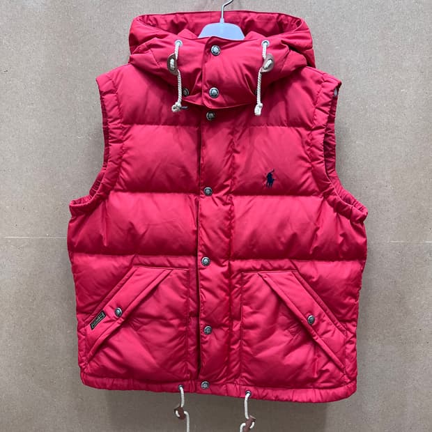 폴로 랄프로렌 후드 패딩 조끼