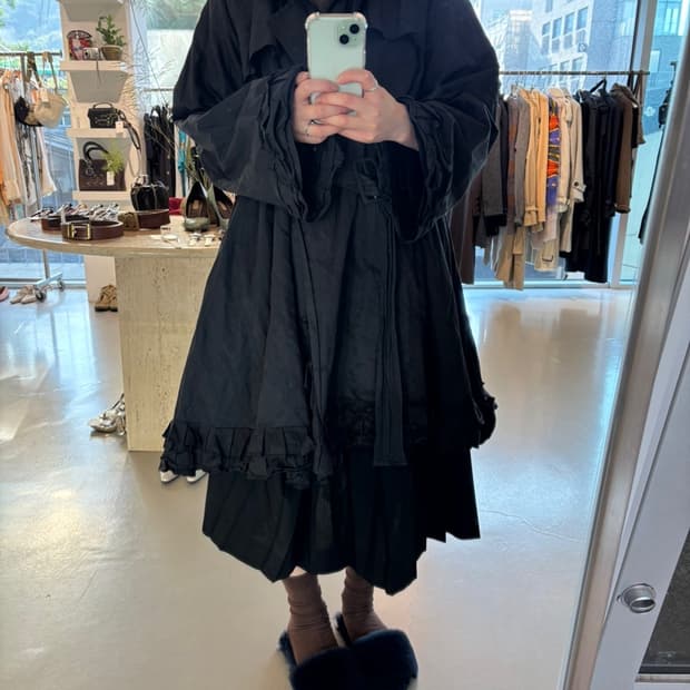 Christian Lacroix Ruffle Trench Coat