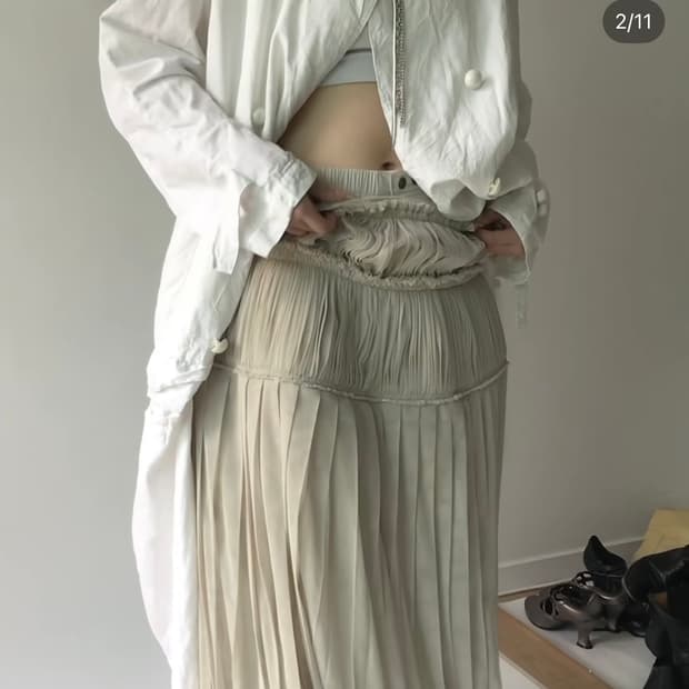 에옹쓰 25ss 샤샤스커트 구해요