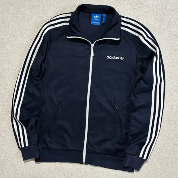 아디다스 베켄바우어 네이비 트랙탑 져지