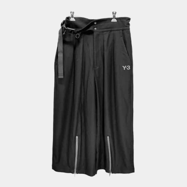 Yohji Yamamoto Adidas 요지야마모토 울 폴란넬 와이드팬츠