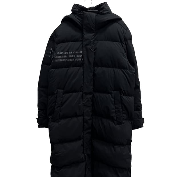 아디다스 골프 구스다운 롱 패딩 자켓 블랙