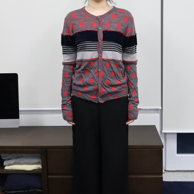 Gomme mixed cardigan
