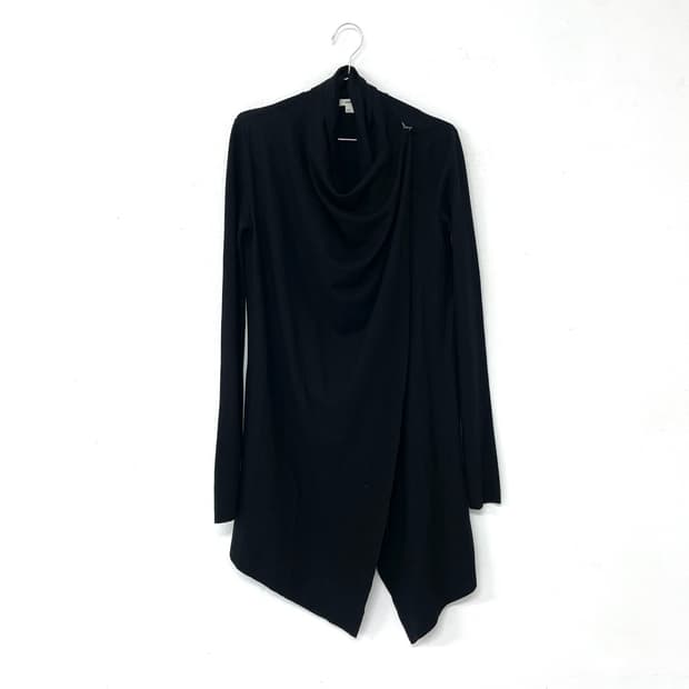 Helmut Lang Wool Cowl Cardigan