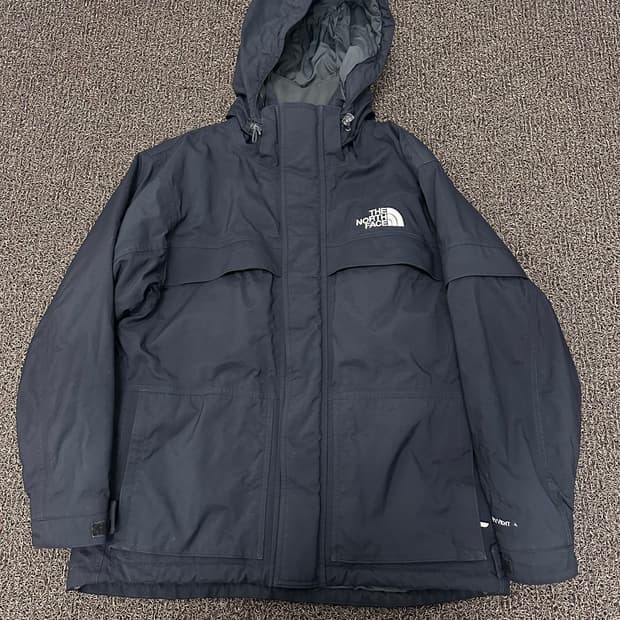 노스페이스 투포켓 두꺼운 바람막이 자켓 블랙 95(M)