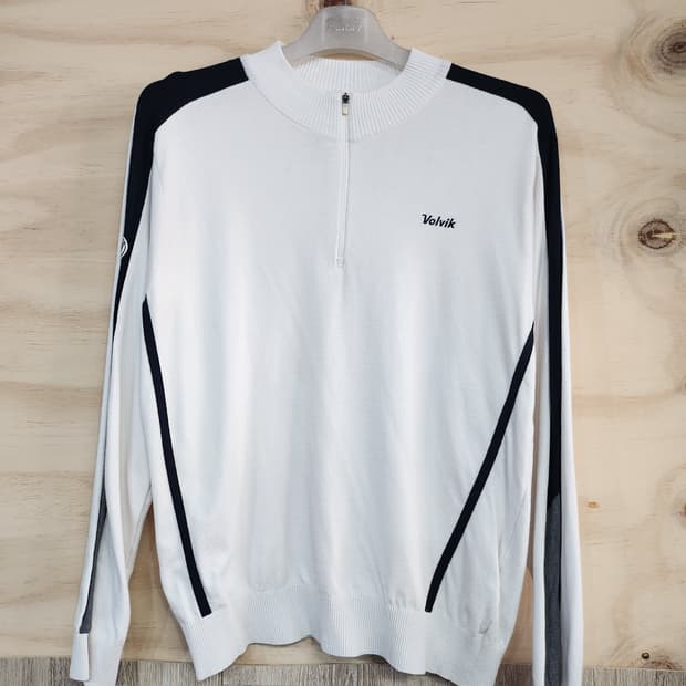 1087) 볼빅 volvik 하프집업 간절기 니트