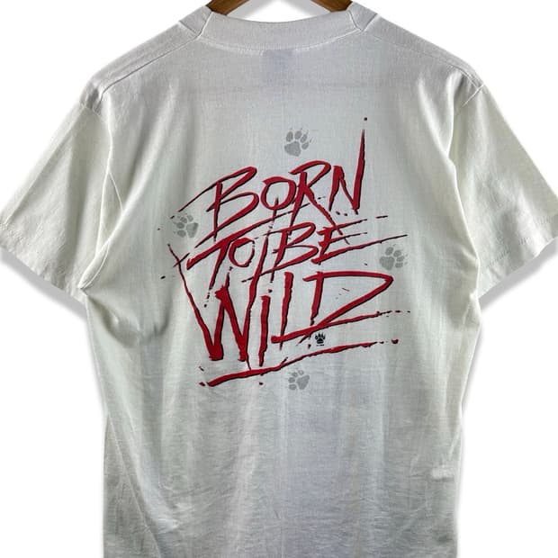 90S 미국제조 본투비와일드 늑대 싱글스티치 티2293