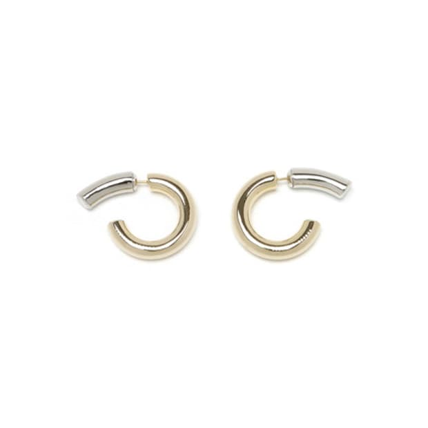 포트레이트 리포트 "Pe99y" Earring Gold & Silver