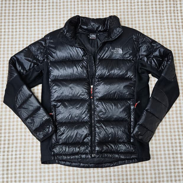 노스페이스 구스다운 경량패딩 남자100