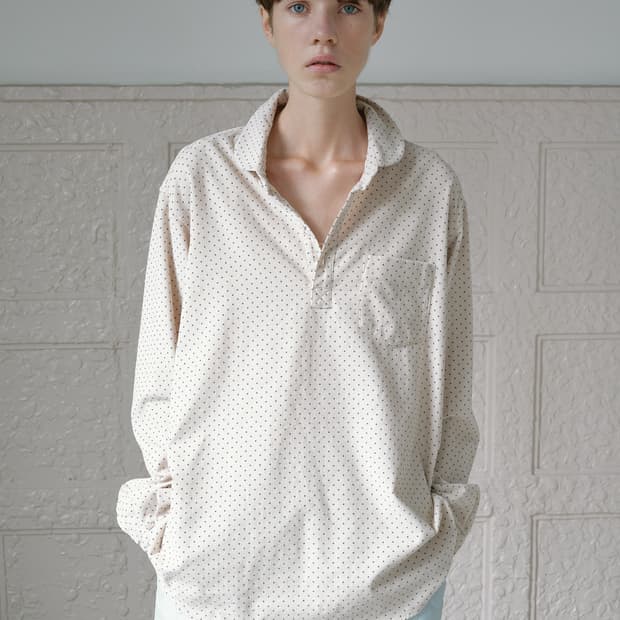 비아플레인 도트 블라우스 셔트 VIA HAZEL DOT SHIRT