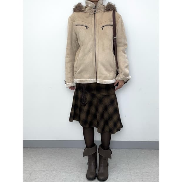 빈티지 울 스커트