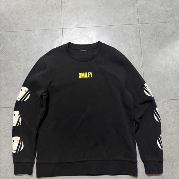빈폴 스마일 로고패치빈티지 스웻셔츠 105size 