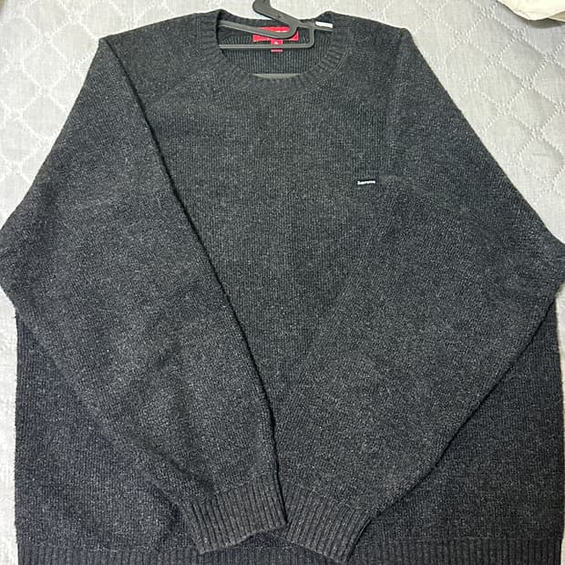 24FW 슈프림 테리 스몰 박스로고 니트