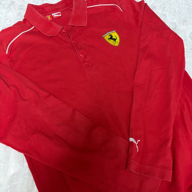 [XL] 퓨마 스쿠데리아 페라리 긴팔 피케티 카라티