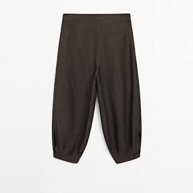마시모두띠 린넨 벌룬 카프리 팬츠