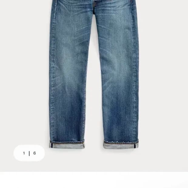 RRL 힐스뷰 스트레이트진 33/32 택달린 새상품