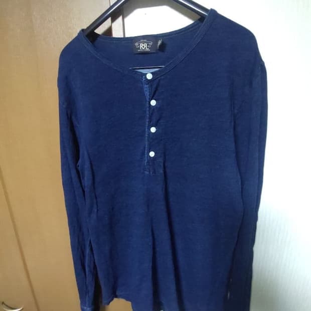 RRL 인디고 헨리넥