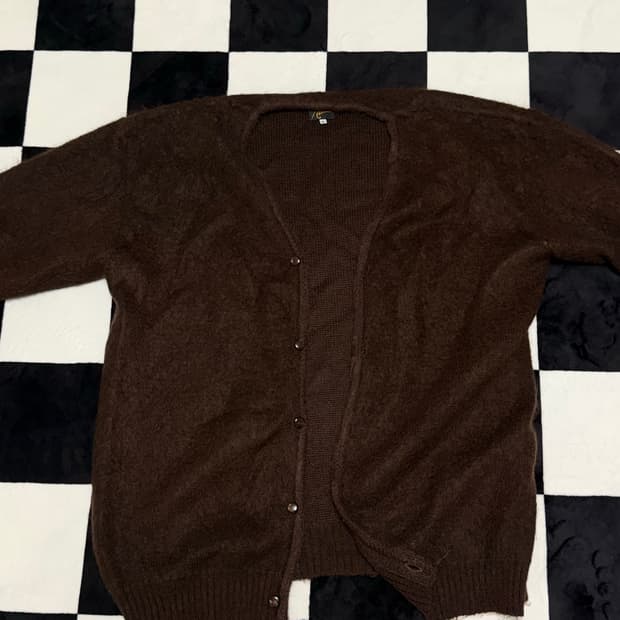 [L] 니들스 모헤어 가디건 브라운