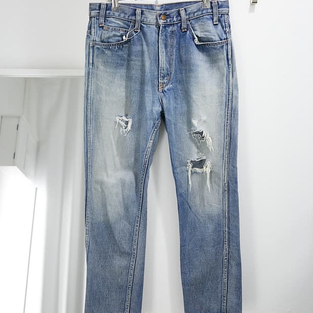Damaged Denim Pants