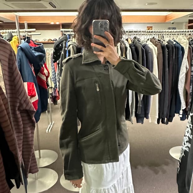 L)토네이도 마트 빈티지 여성 야상 자켓