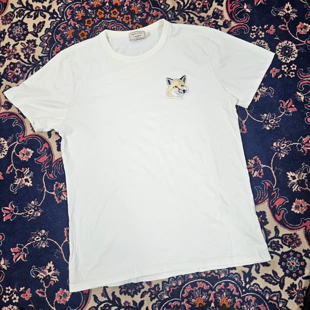 메종키츠네 20ss 빅폭스 패치드 반팔 L size