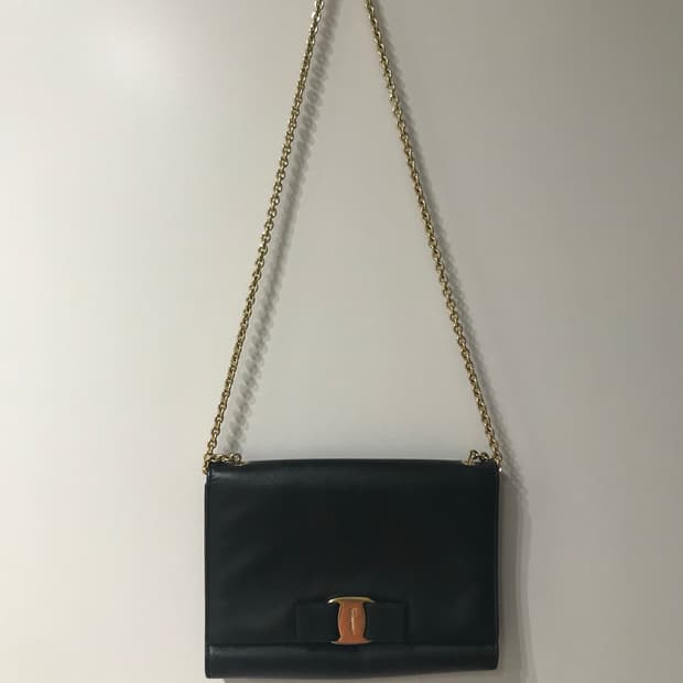 Ferragamo black crossbody bag 